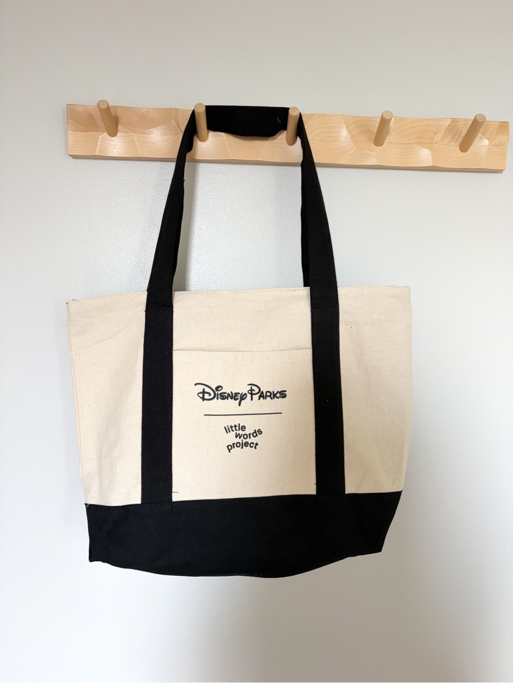Little Words Project Aug 2026 Pop Up Exclusive Disney Parks Canvas Zipper Tote